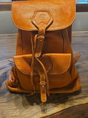 Large Leather Backpack